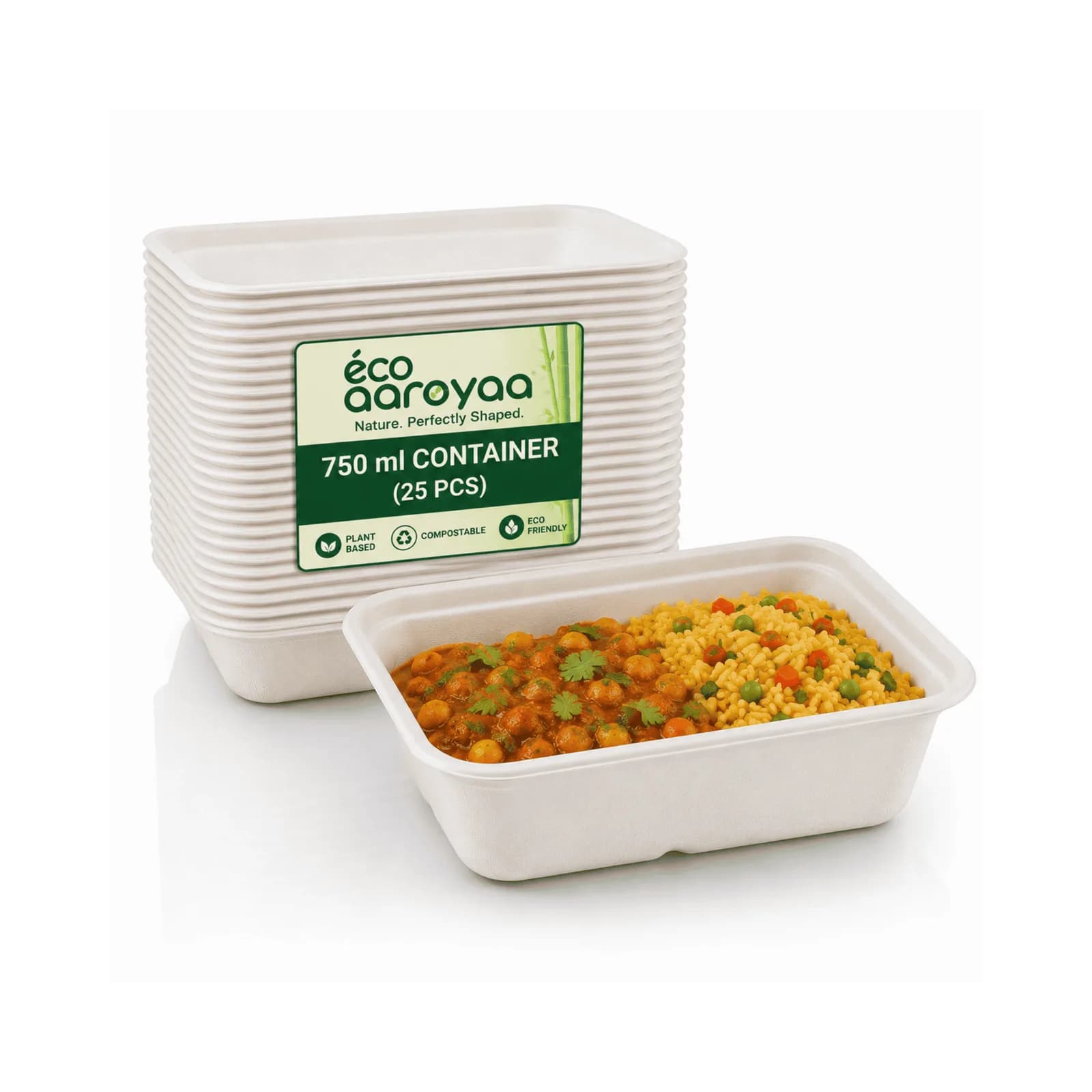 Eco Aaroyaa 750 ML Container Square 1
