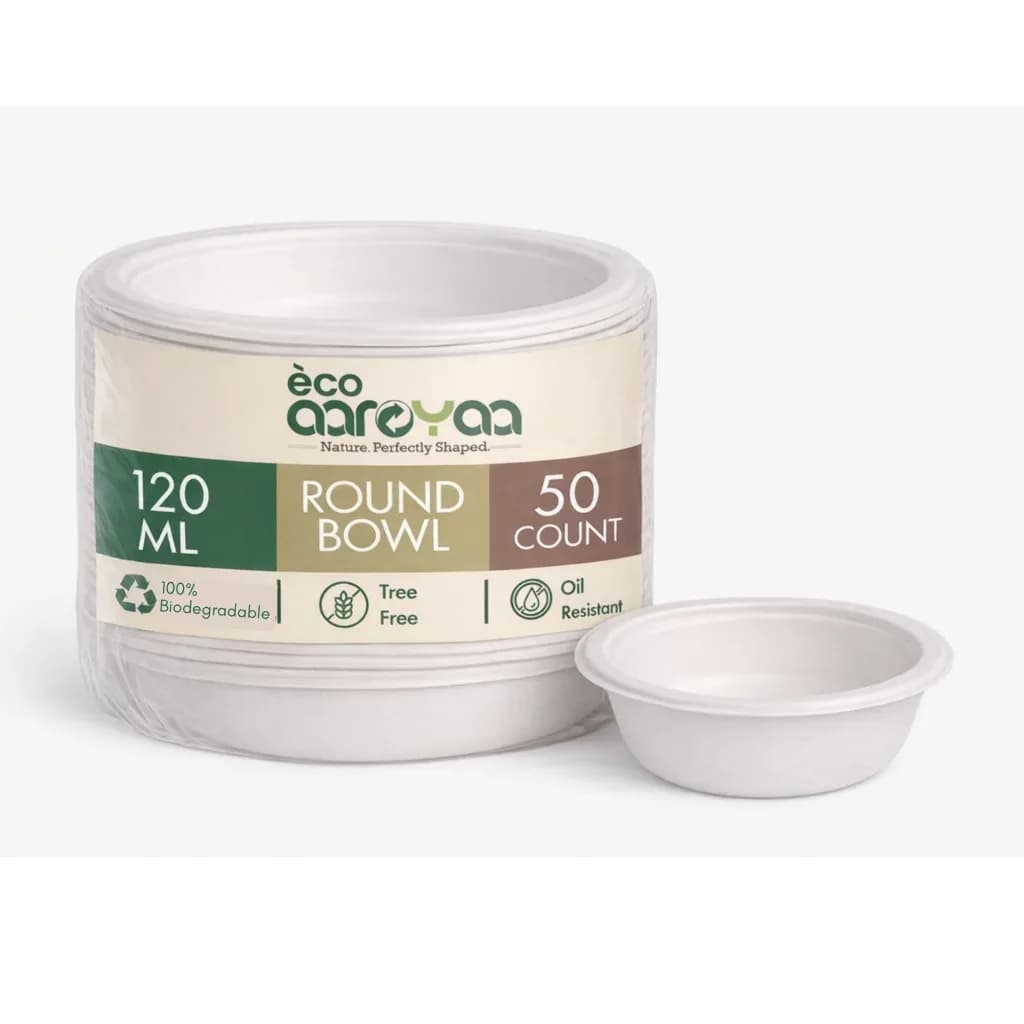 Eco Aaroyaa 120 ML Bowl Pack of 50 1