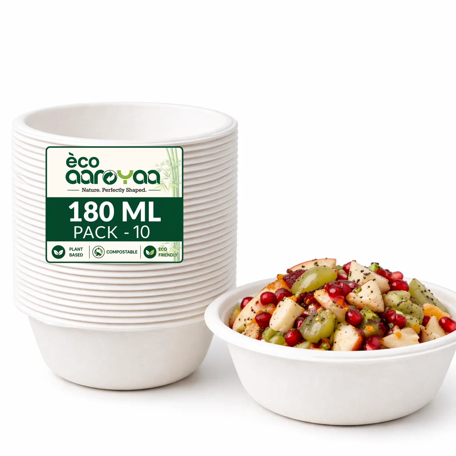 Eco Aaroyaa BOWL 180 ML (Pack of 10) 1