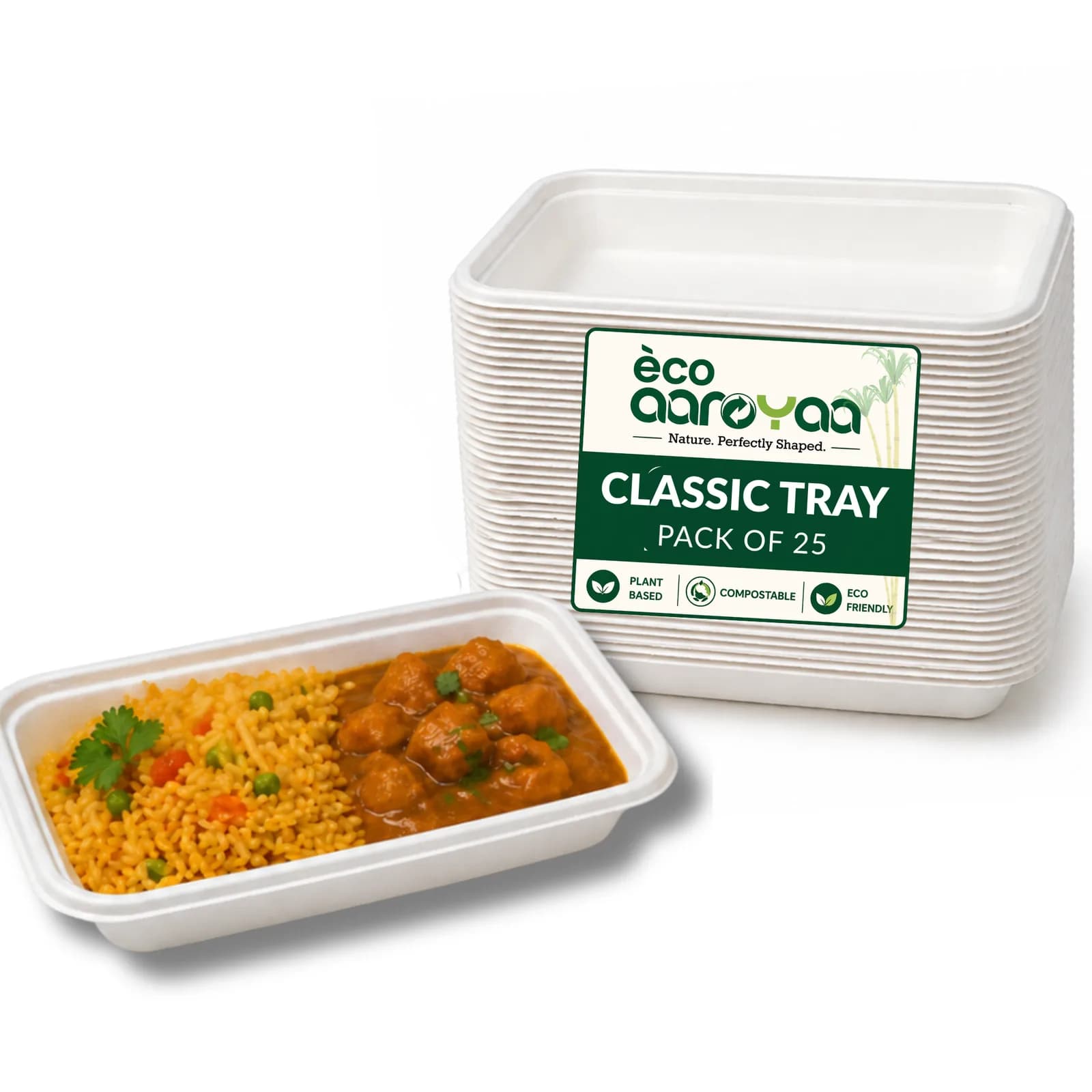 Eco Aaroyaa Classic Tray (Pack of 25) 1