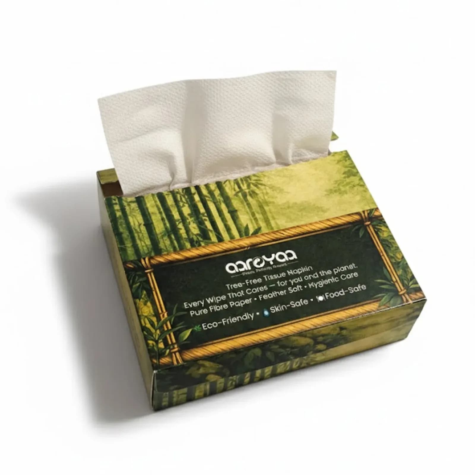 Eco Aaroyaa Bamboo Tissue Paper (Pack of 5) 50 Pulls Each